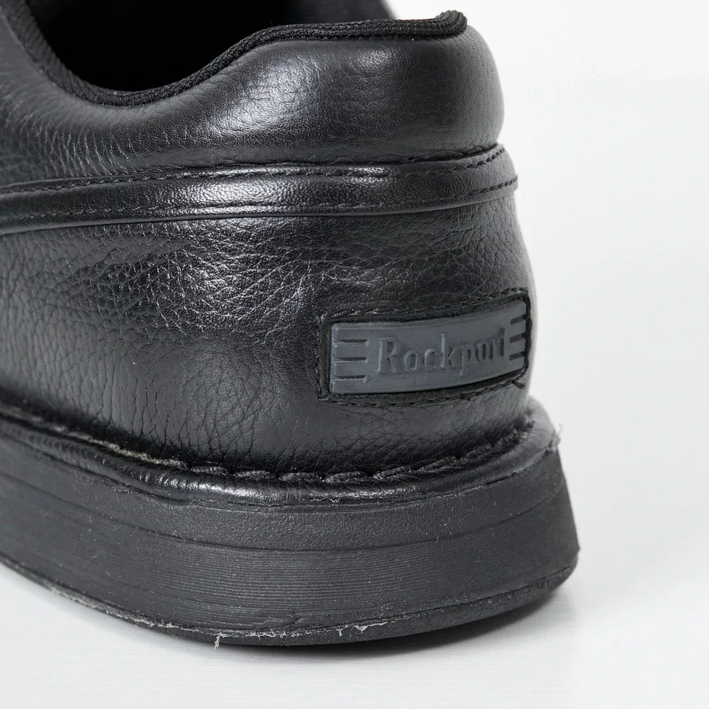 Rockport ProWalker Walking Shoes Men 10 Black Leather C19230 Sneakers